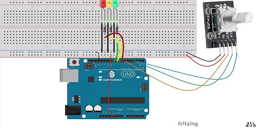 （十八）arduino入门：简易交通灯