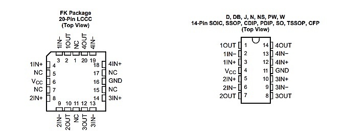 LM324四路运算放大器