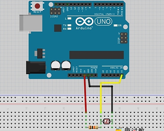 （二十一）arduino入门：光敏电阻的使用