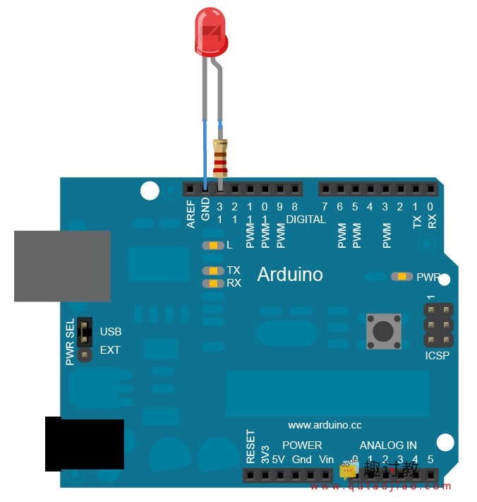Arduino内置教程-通讯-物理像素
