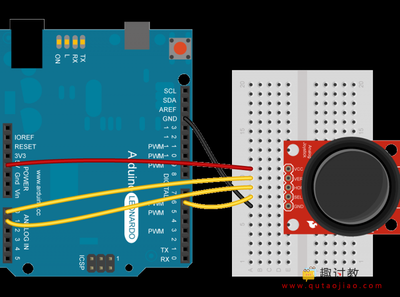 arduino內置教程usb鼠標搖桿控制