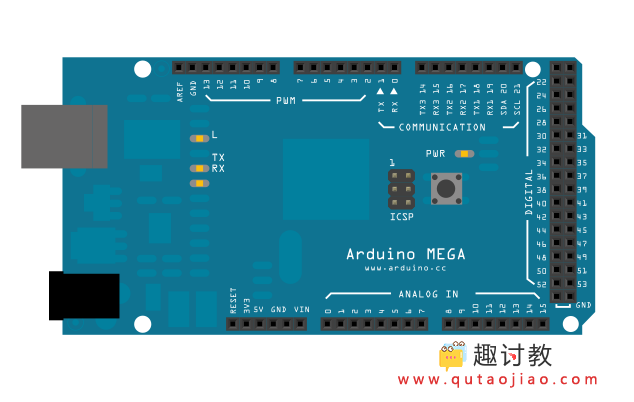 Arduino内置教程-通讯-多串口Mega