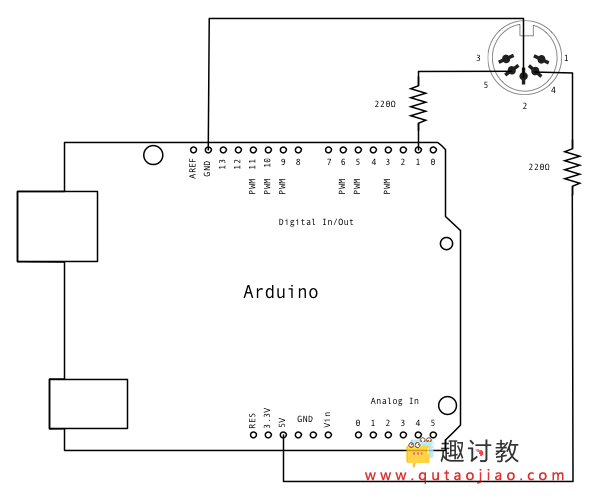 Arduino内置教程-通讯-Midi