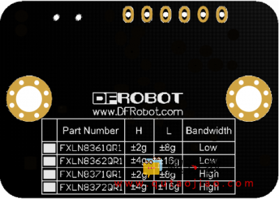 Arduino惯性测量传感器-FXLN83XX三轴加速度传感器