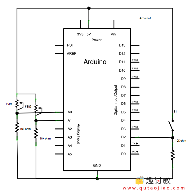 Arduino内置教程-通讯-串口呼叫响应ASCII