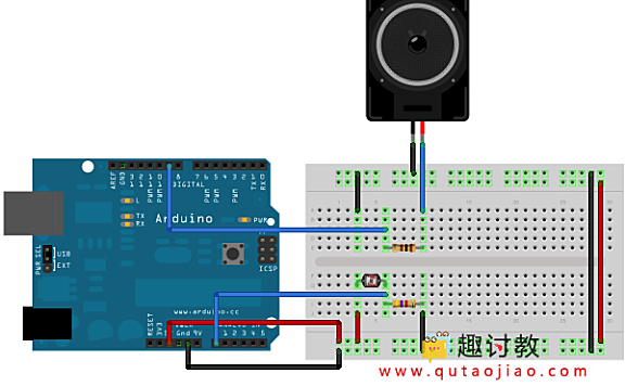 Arduino内置教程-数字-输出高音