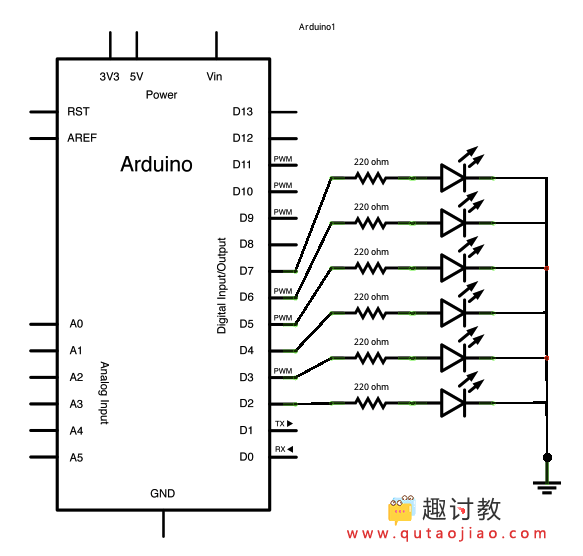 Arduino内置教程-控制结构-for循环