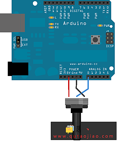 Arduino内置教程-模拟-模拟输入
