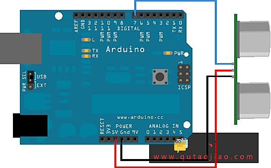 Arduino内置教程-传感器-SEN136B5B超声波测距仪