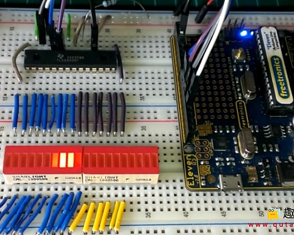 Arduino使用TLC5940 PWM 驱动LED