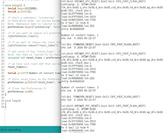 二十七，使用首选项备份ESP32主闪存中的数据