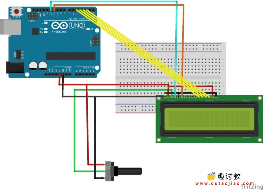 （九）arduino进阶：LCD1602并口显示方式