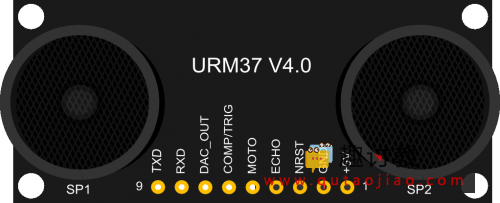 Arduino超声波传感器-URM37V4.0超声波测距传感器