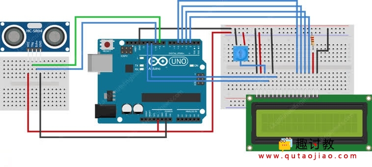 Arduino：HC-SR04超声波传感器