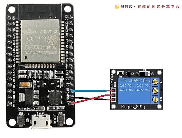如何使用ESP32控制继电器模块