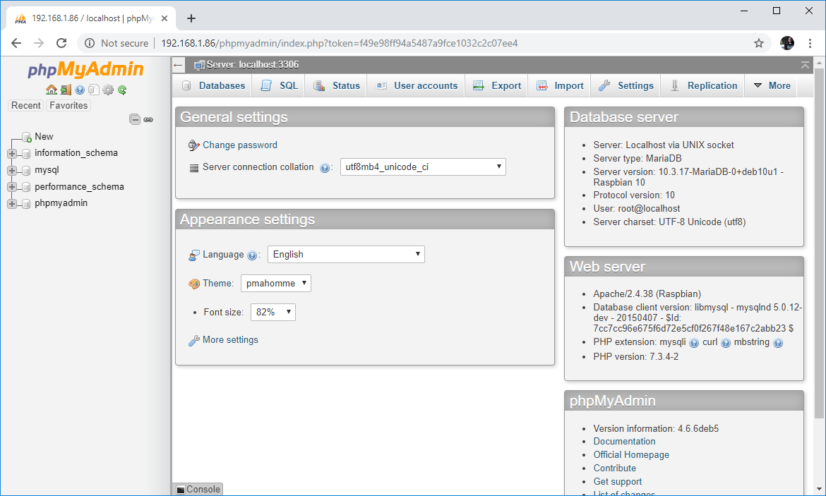 树莓派:安装 Apache + MySQL + PHP(LAMP 服务器)
