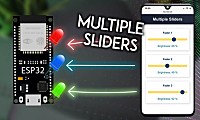 ESP32 Web 服务器 (WebSocket):网页多个滑动开关控制 LED 亮度 (PWM)