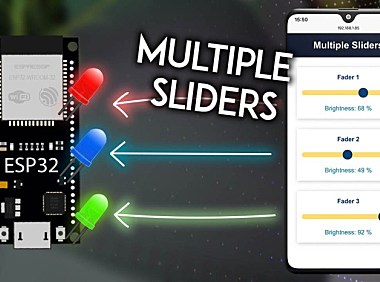 ESP32 Web 服务器 (WebSocket):网页多个滑动开关控制 LED 亮度 (PWM)