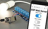ESP32 继电器模块 – 控制交流电器(Web 服务器)