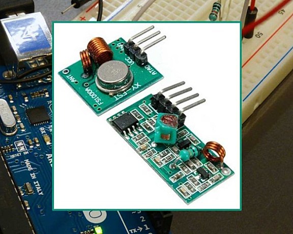 RF 433MHz 发射器/接收器模块使用 – Arduino教程