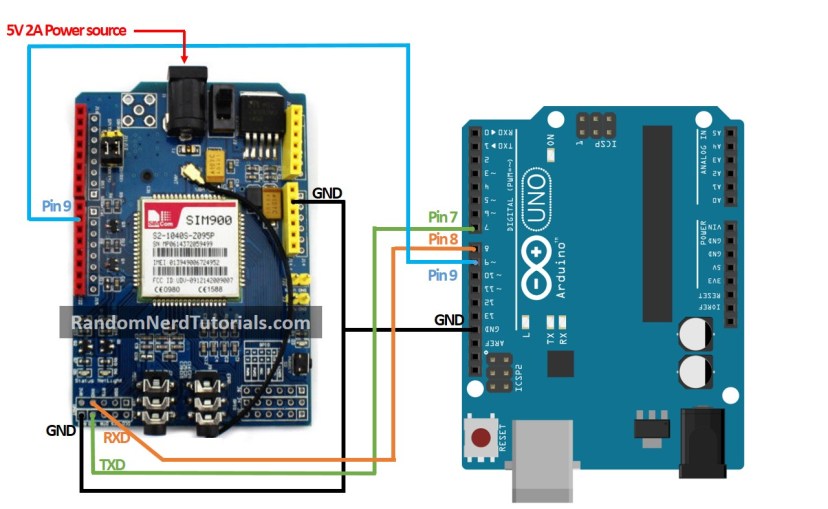 GSM-Arduino-circuit