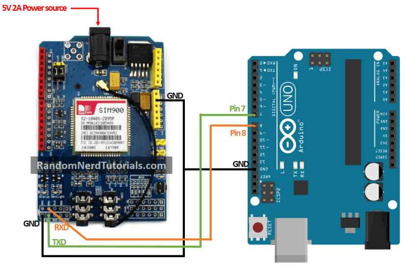 GSM-Arduino-circuit