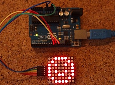 8×8 点矩阵MAX7219指南 – Arduino教程