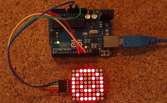 8×8 点矩阵MAX7219指南 – Arduino教程