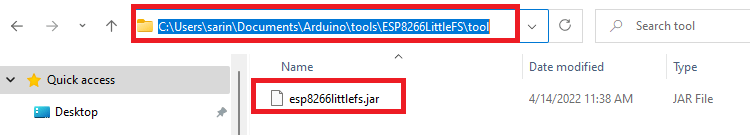 在Arduino IDE中安装ESP8266 NodeMCU LittleFS文件系统上传器