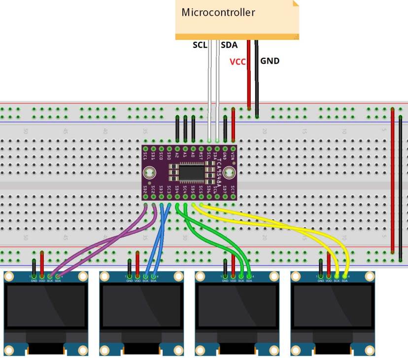 TCA9548A I2C 多路复用器教程:ESP32、ESP8266、Arduino