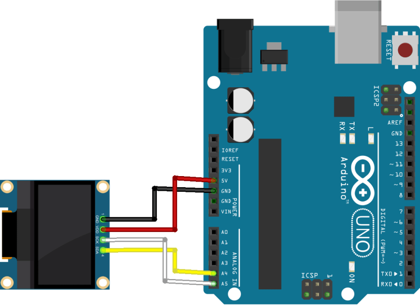 I2C OLED显示器使用教程 - Arduino教程