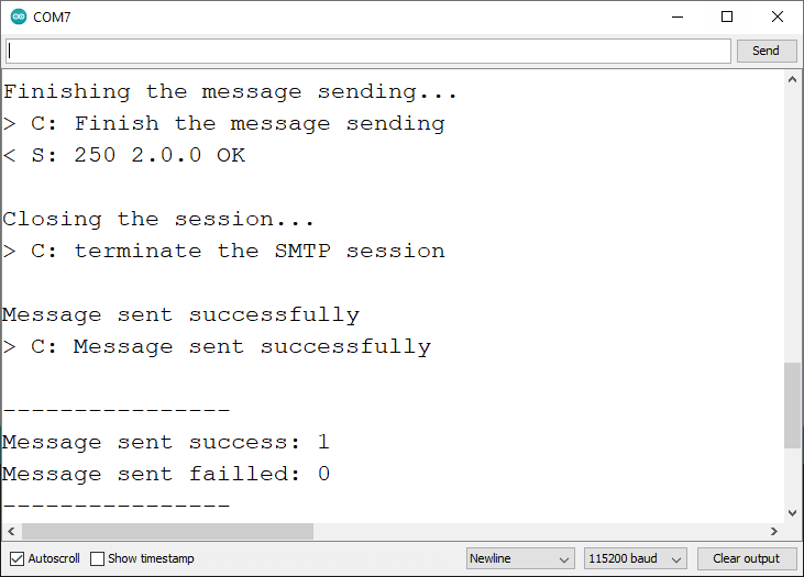使用 SMTP 服务器发送电子邮件:HTML、文本和附件-ESP8266/NodeMCU